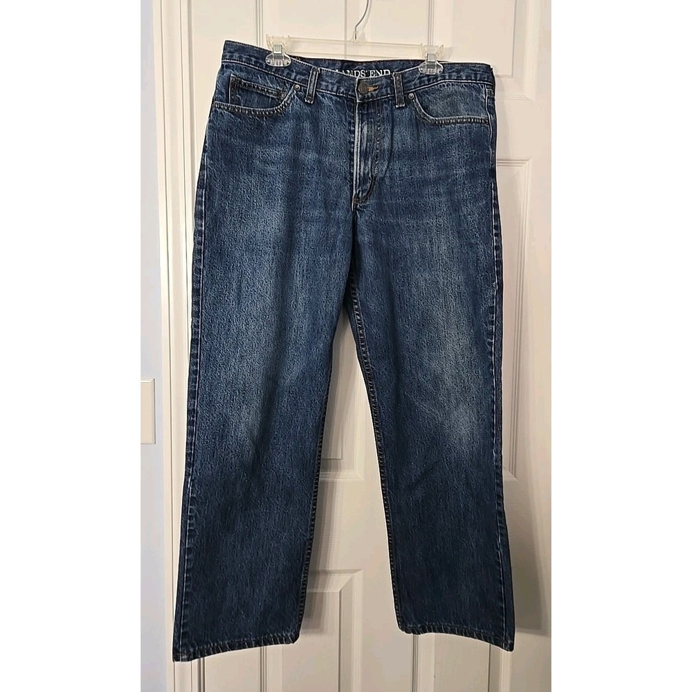 Lands' End Mens Jeans Size 37 X 30 Straight Leg